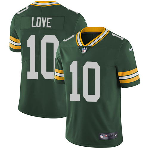 Nike Packers #10 Jordan Love Green Team Color Youth Stitched NFL Vapor Untouchable Limited Jersey
